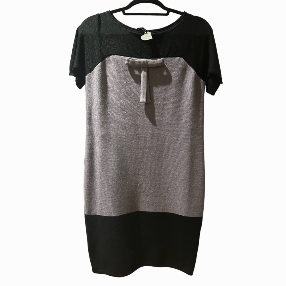 Twin-Set Dress Black/Purple size small MIDI